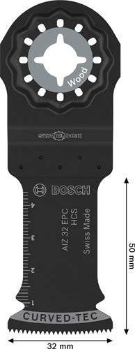 Accessoires Bosch lame de scie à bois aiz 32 epc | Starlock | 32x60mm - 2608669247