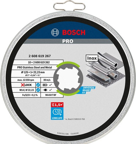 Bosch Prof. Blow Trail dans Blik Straight Inneildless Steel 125 mm (10)