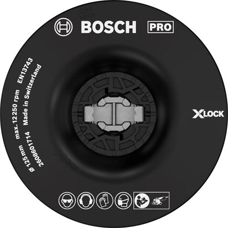 Bosch accessoires x-lock support pour disques fibre 125 mm souple - 1 pièce(s) - 2608601714