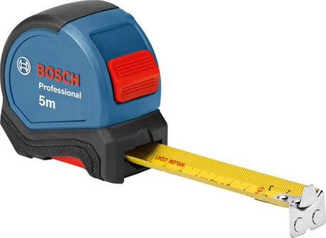 Bosch professional - mètre ruban - 5m - crochet magnétique - boîtier ergonomique