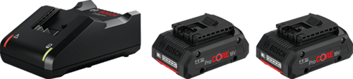 Kit de démarrage Bosch bleu 18v avancé avec 2 batteries procore18v 4.0ah + chargeur gal 18v-40 - 1600a01ba3