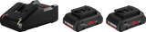 Kit de démarrage Bosch bleu 18v avancé avec 2 batteries procore18v 4.0ah + chargeur gal 18v-40 - 1600a01ba3
