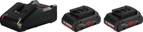 Kit de démarrage Bosch bleu 18v avancé avec 2 batteries procore18v 4.0ah + chargeur gal 18v-40 - 1600a01ba3