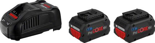 Kit de démarrage Bosch bleu 18v avec 2 batteries procore18v 5.5ah + chargeur gal 1880 cv - 1600a0214c
