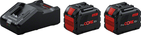 Bosch blauw 2 x procore18v 12.0ah + 1 x gal 18v-160 | accuset - 1600a02t5w