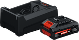 Kit de démarrage de batterie bleu Bosch exba18v-40 | 1x exba18v-40 + chargeur gal 12v 18v-80 - 1600a0373m