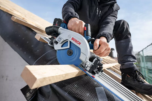 Bosch blauw gks 18v-57-2 gx professional accu cirkelzaag | 18v | + fsn440x verstekgeleider | zonder accu en lader - 06016c1003