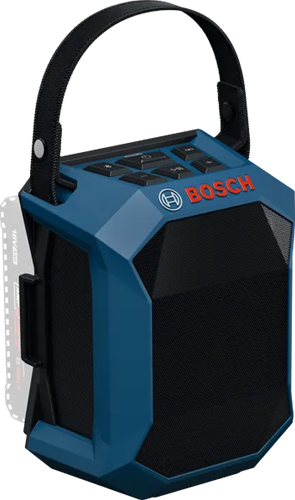 Haut-parleur à batterie Bosch bleu GPB 18V-1C | y compris poignée de transport | sans batterie ni chargeur - 06014a7000