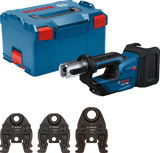 Bosch blauw gpt 18v-19 accu perstang | 3 persbekken th | zonder accu's en lader in l-boxx - 06019m2004