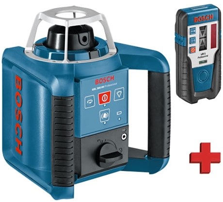 Laser rotatif Bosch bleu grl 400 h | + récepteur laser lr 1 - 0601061800