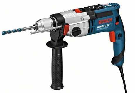 Perceuse à percussion Bosch GSB 21-2 RCT (butée de profondeur 210 mm, poignée, mandrin sans clé 13 mm)