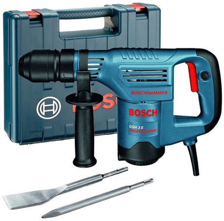 Bosch blauw breekhamer gsh 3 e (handgreep, puntbeitel 260 x 40 mm, tegelbeitel, vettube)