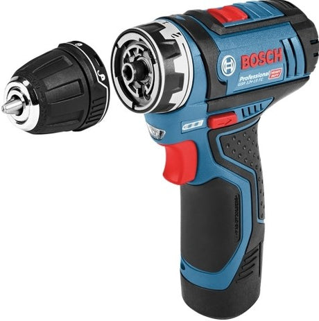 Perceuse-visseuse sans fil Bosch GSR 12V-15 FC (2x 2,0Ah + Gal 1230 CV + GFA 12-B)