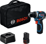 Perceuse sans fil Bosch bleue gsr 12v-32 | 2x GBA 12v 2.0 ah et chargeur gal 12v-20 - 06019n7003
