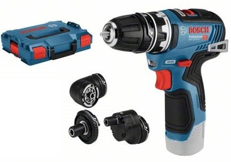 Perceuse-visseuse sans fil Bosch GSR 12V-35 FC bleue + accessoires | sans piles ni chargeur | dans l-boxx - 06019h3003