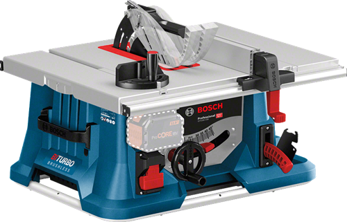 Bosch bleu gts 18v-216 | scie à table sans fil | biturbo | corps | sans chargeurs de batteries - 0601b44000