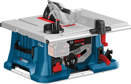 Bosch bleu gts 18v-216 | scie à table sans fil | biturbo | corps | sans chargeurs de batteries - 0601b44000