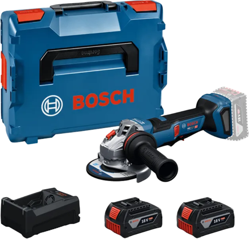 Meuleuse d'angle professionnelle sans fil Bosch blue gws 18v-11 ps | 125 mm | 2x batteries 5,0ah dans l-boxx - 06019n4302