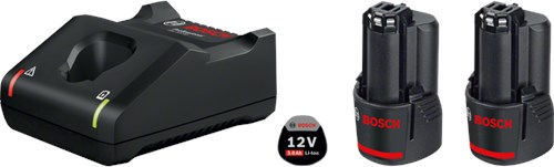 Kit de démarrage Bosch bleu avancé - 2 x gba 12v 3.0ah + gal 12v-40 professionnel - 1600a019rd