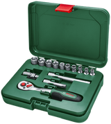 Bosch jeu de cliquets vert 1 4 14 pièces - 1600a02by0