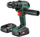 Perceuse sans fil Bosch green advanceddrill 18v-80 quicksnap | 45 minutes. chargeur (déjà 18v-44) et 2x batteries li-ion 18 v (2,5 ah)) - 06039e2002