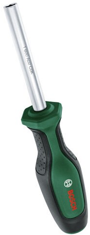 Tournevis à cliquet à embout vert Bosch + 12 embouts - 1600a032v0