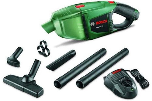Bosch green easyvac 12 set 12v batterie li-ion ensemble d'aspirateur à main (1x batterie 2,5ah) - 06033d0001