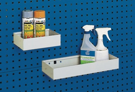 Coffre de rangement Bott | h65xl450xp175mm | gris clair | adapté aux plaques perforées | 1 pièce - 14014038.16 14014038.16
