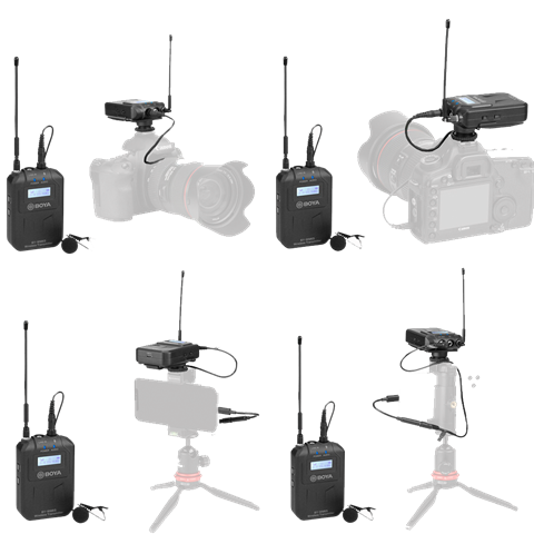 Boya UHF-Duo Lavalier Mikrofon Wireless BY-WM6s