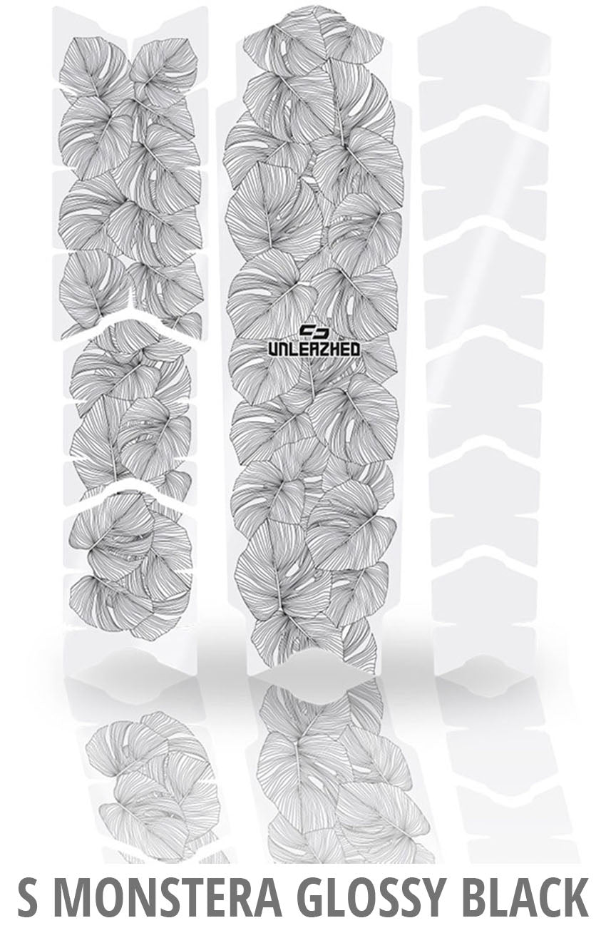 Film de protection de cadre Unleazed monstera noir brillant