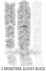 Film de protection de cadre Unleazed monstera noir brillant