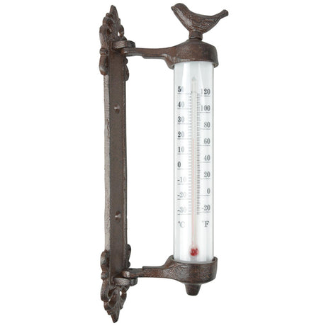 Thermomètre mural design Esschert oiseau dans une boîte cadeau