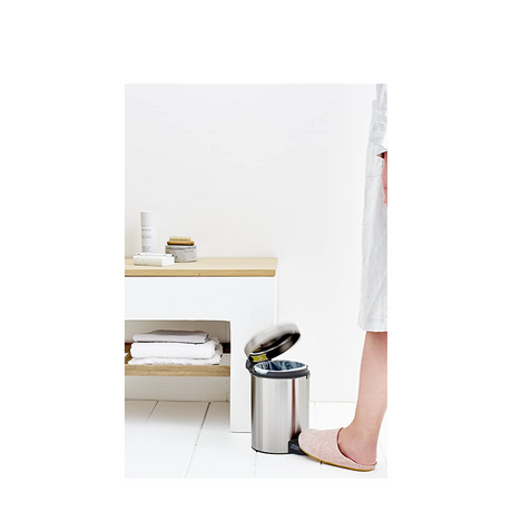 Brabantia newicon poubelle à pédale 3l acier mat