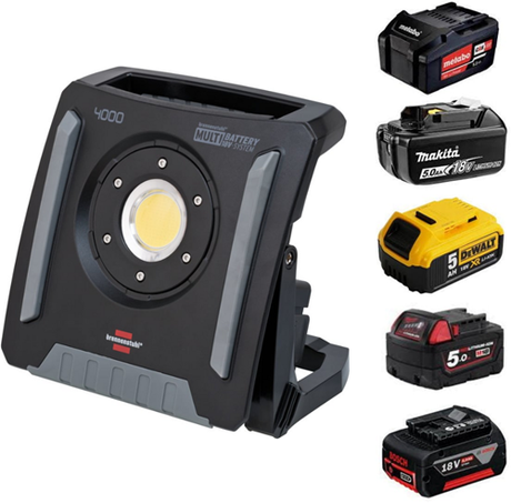 Brennerstuhl 1173140400 | lampe de construction à LED multi-batterie | 4000 ma | 4500 ml | IP65 | sans batterie - 1173140400