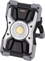 Lampe de travail LED à batterie Brennerstuhl Lampe de chantier LED Rufus pour ateliers (spot LED avec fonction Power Bank, câble de charge inclus, boîtier en aluminium moulé sous pression, 1500 lm, IP65)