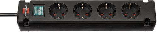 Brennerstuhl Bremounta multiprise 4 prises 1,5 m câble noir