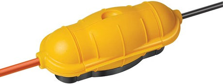 Brennerstuhl safe-box big ip44 boîtier de protection pour rallonge (capsule de protection pour câbles en extérieur) jaune