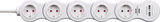 Prise de courant vario Brennerstuhl avec USB 5 prises blanc, 1,4m h05vv-f 3g1.5 - 1155350210