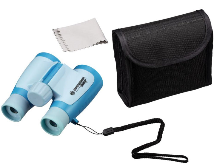 Bresser Binoculars Junior 10,5 cm Blue en caoutchouc