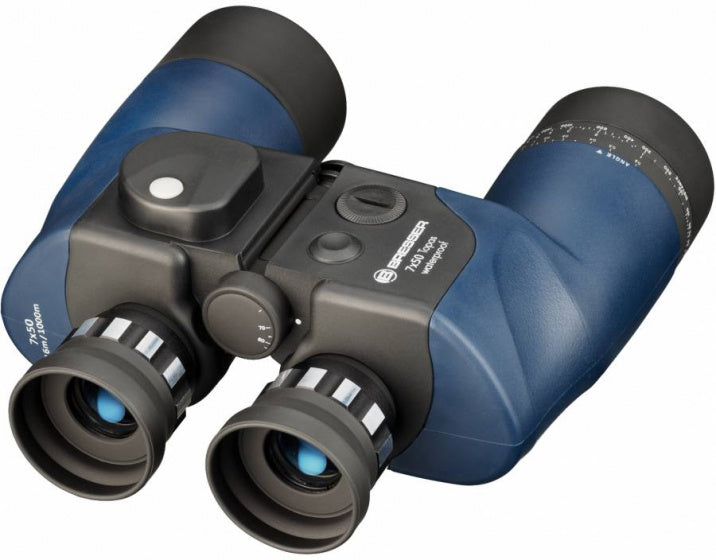 Bresser Topas 7x50 Binocularrs Compass Bleu