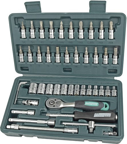 Brüder Mannesmann boîte à prises SL 46 pcs 1 4 (hobby) - 2040
