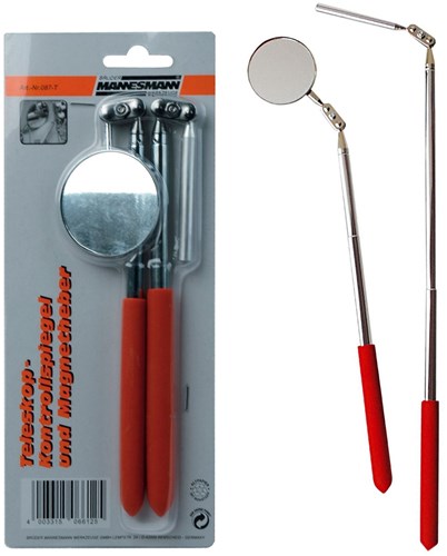 Miroir de télescope Brüder Mannesmann et support magnétique (hobby) - 087-t