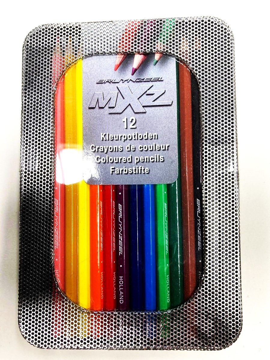 Crayons de couleur Bruynzeel 12 mxz en boîte
