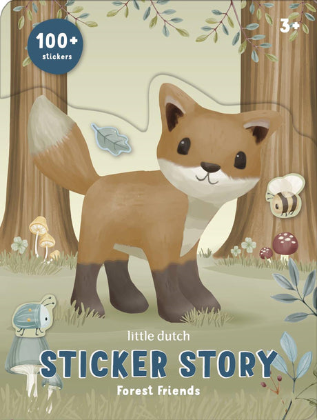 Petit livre d'autocollants hollandais amis de la forêt - jouets créatifs 3 ans