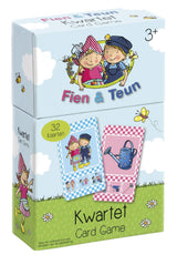Bambolino fien teun quatuor - thème ferme, jeu éducatif astuce cadeau - 32 cartes, 8 quatuors - à partir de 3 ans - jouets