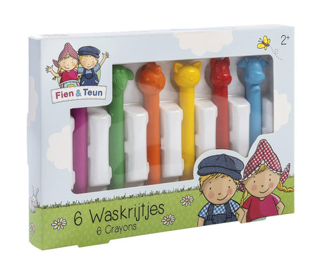 Crayons de cire Bambolino fien teun - jouets créatifs - dessin pour tout-petits, enfants d'âge préscolaire - animaux de la ferme - jouets - à partir de 3 ans