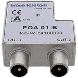 Axa btv 2 ghz distributeur 2xiec tv (poa 01-b)