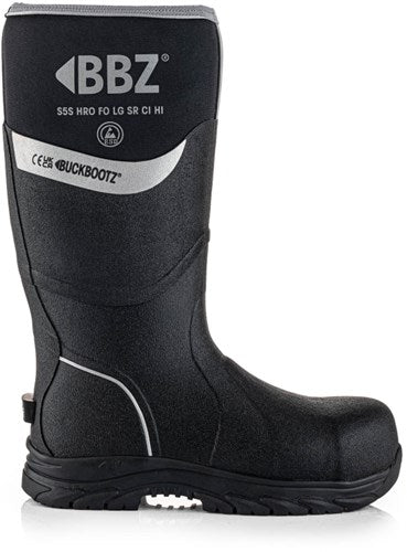 Buckbootz neopreen werklaars bbz6000 s5s zwart | zwart | maat 40 - 5055138027219