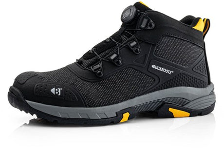 Buckbootz werkschoen tradez wheelz mid s1ps boa | zwart | maat 42 - 5055138026885