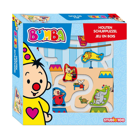 Studio 100 bumba - puzzle coulissant en bois - 5 pièces